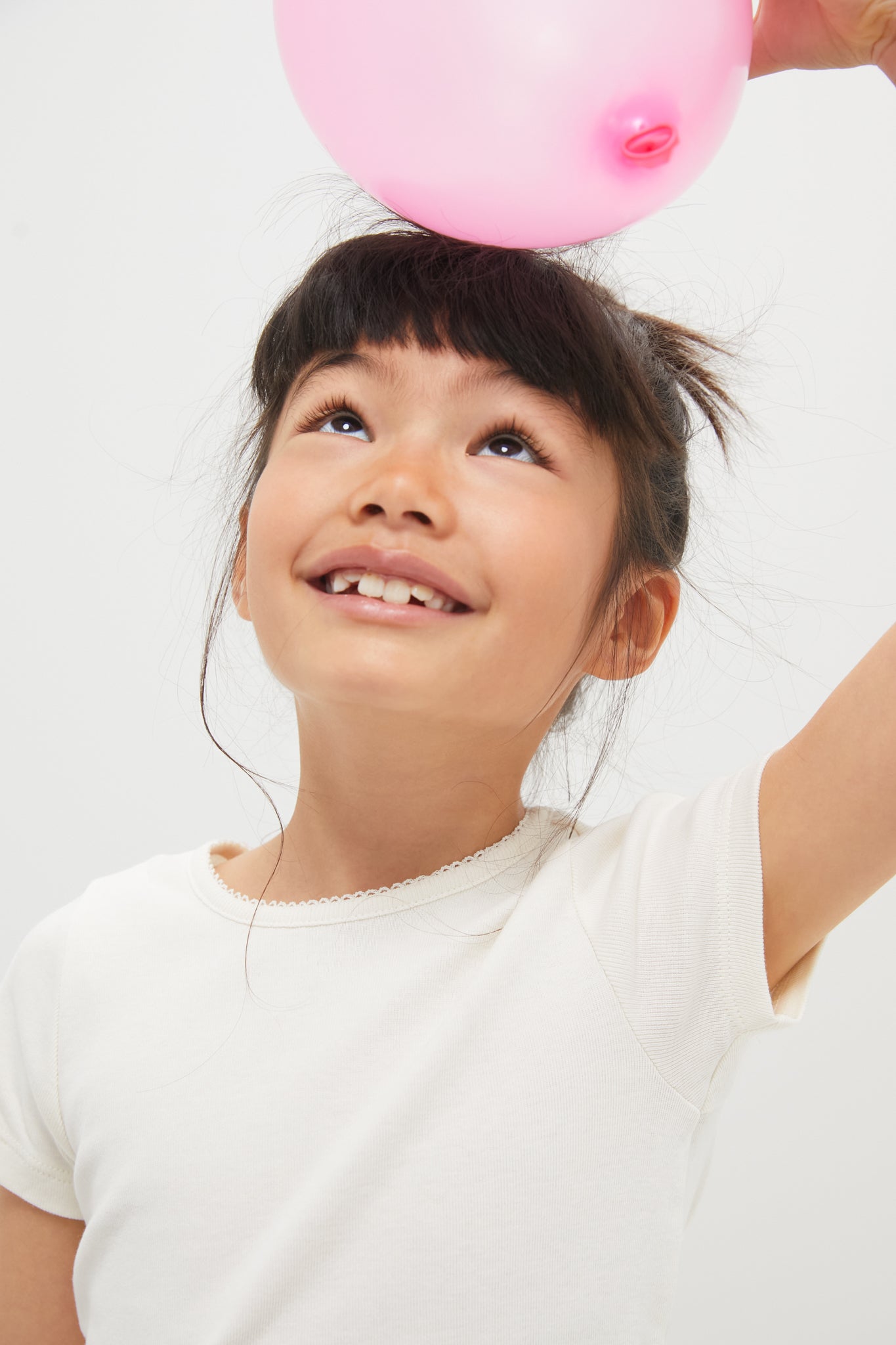 Cream Short Sleeve Seesaw Rib T-Shirt