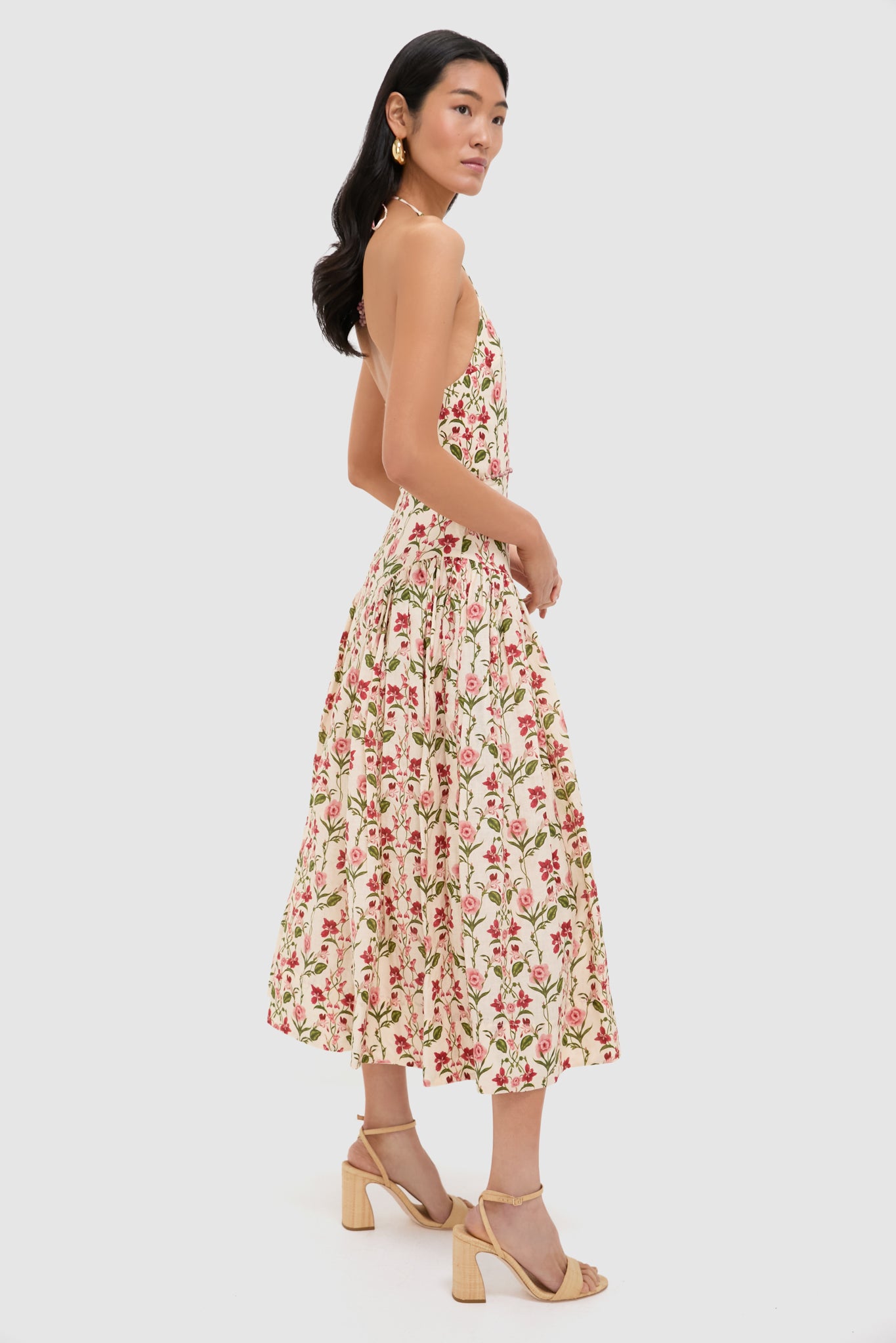 Canna Balsa Beaded Midi Dress