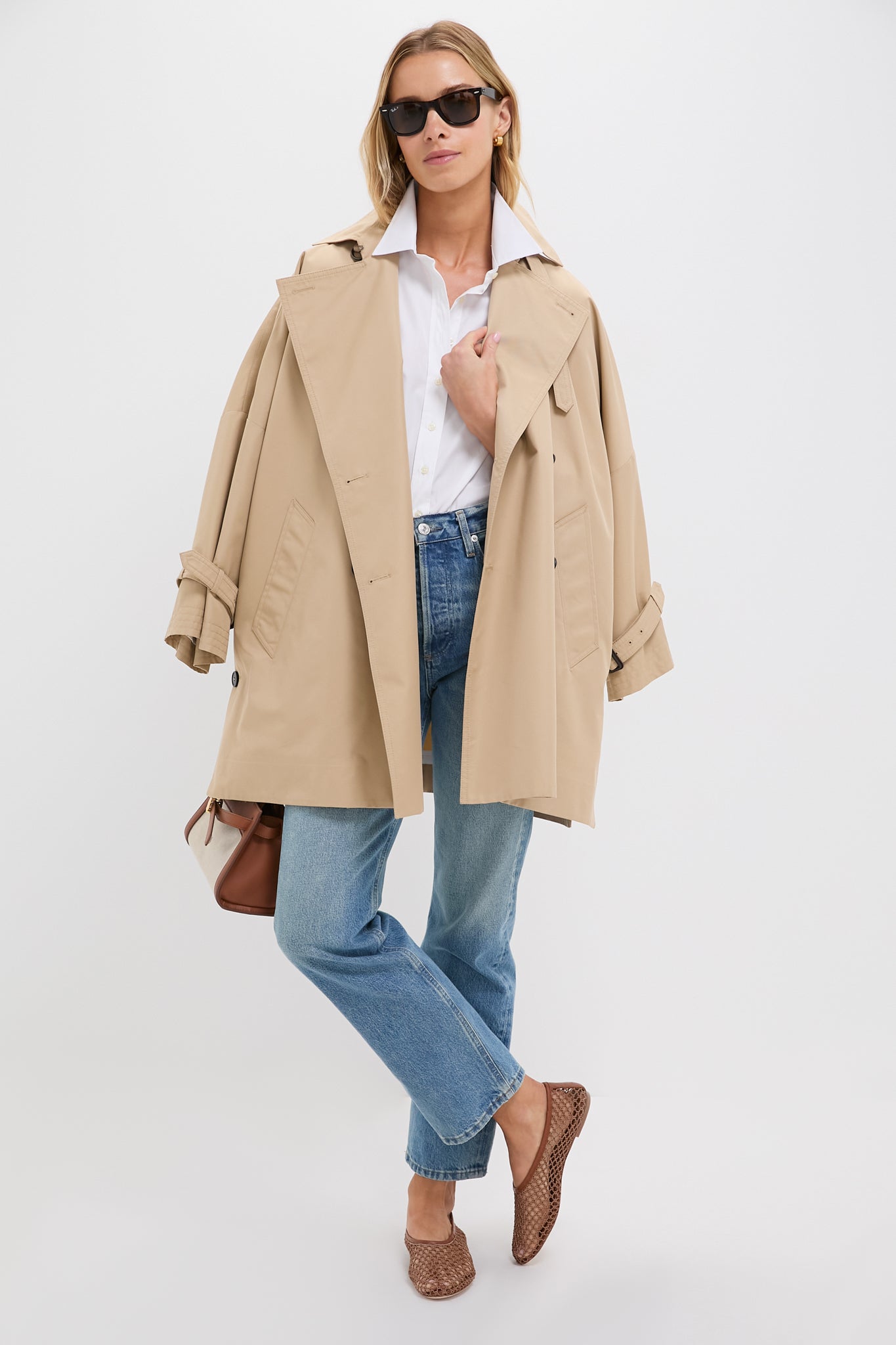 White Poplin Boyfriend Shirt