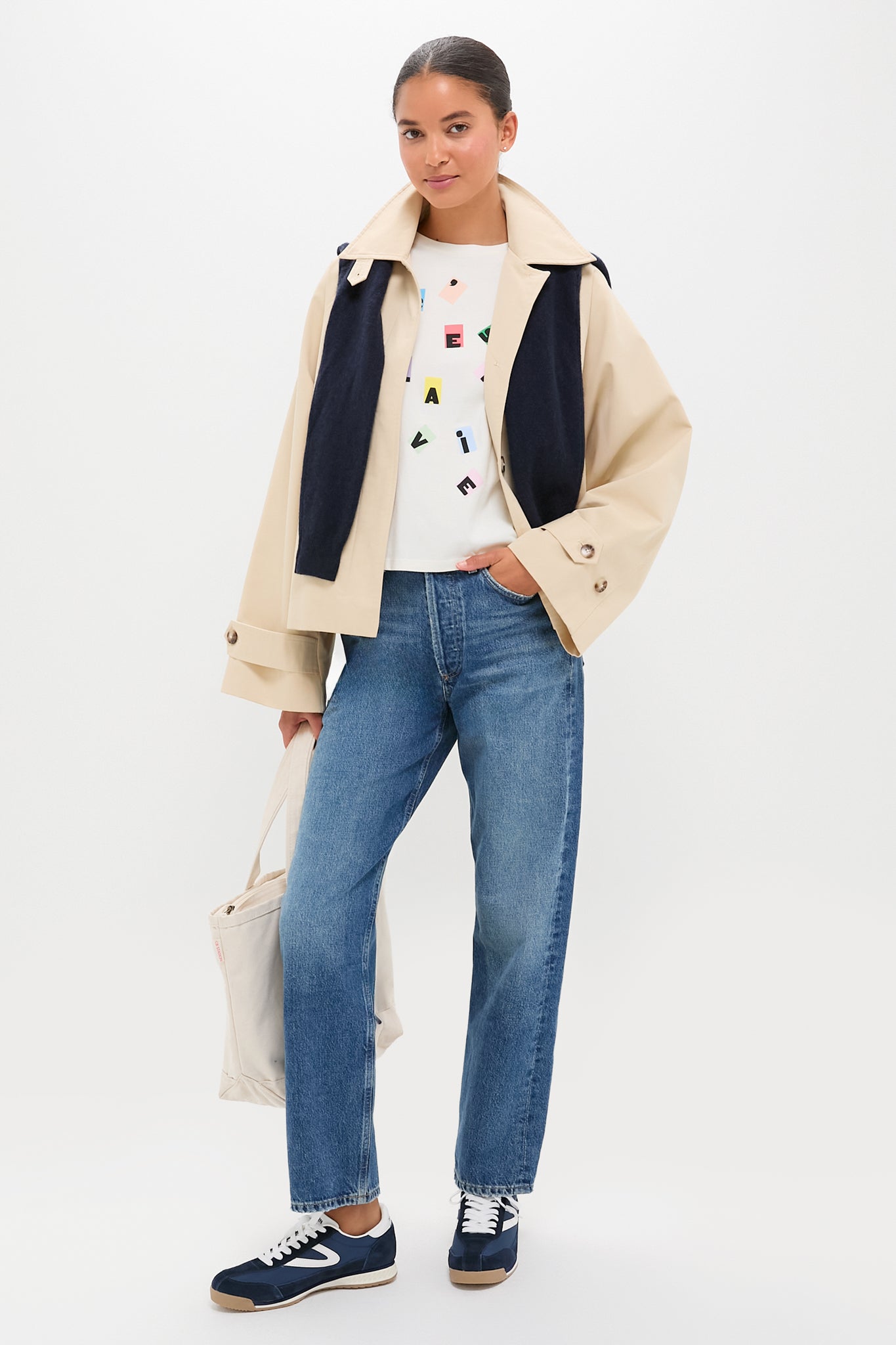 Navy and White Rawlins 2.0 Sneakers