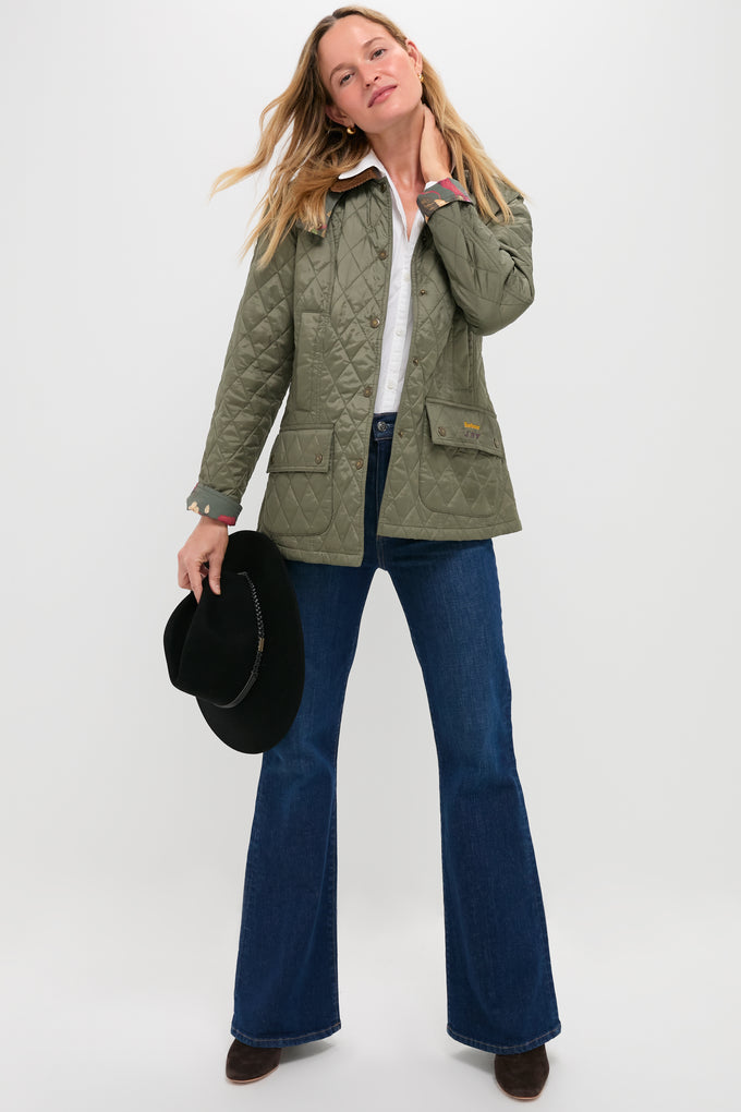 Dusty Khaki Barbour x Tuckernuck Lainey Quilt