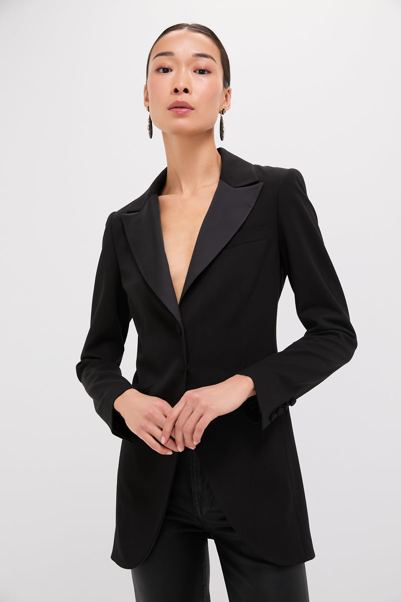 Satin Lapel Emile Blazer Tuckernuck