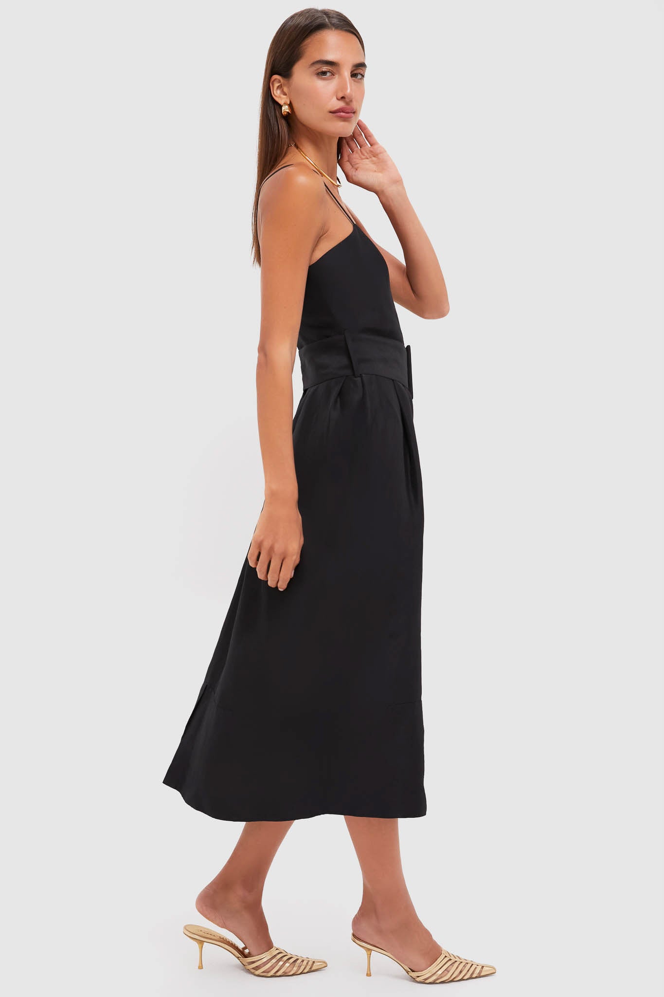 Black Artichoke Dress with Belt | Rosie Assoulin Black Artichoke Dress with Belt | Rosie Assoulin