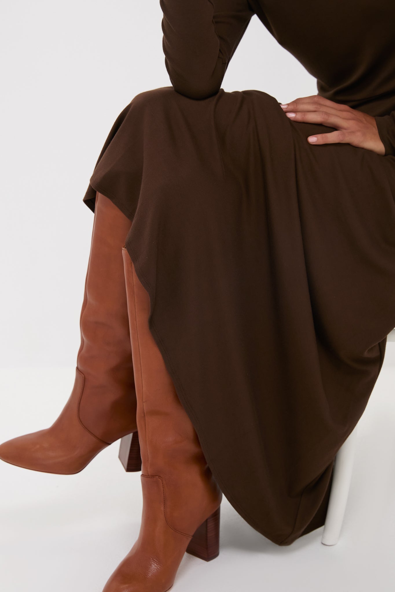 Chocolate Brown Long Sleeve Sara Maxi Dress Tuckernuck Brown / XL Chocolate Brown Long Sleeve Sara Maxi Dress Tuckernuck Brown / XL