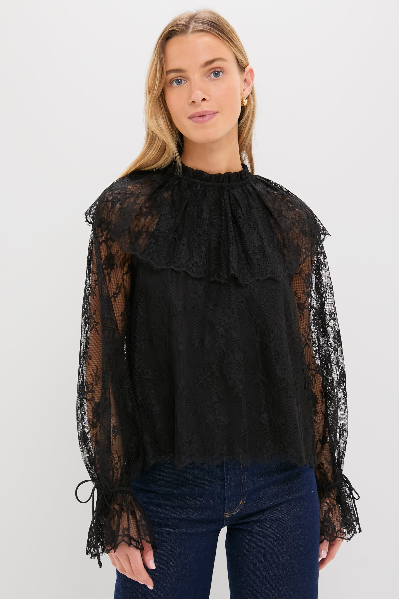 Black Cadandra Lace Blouse