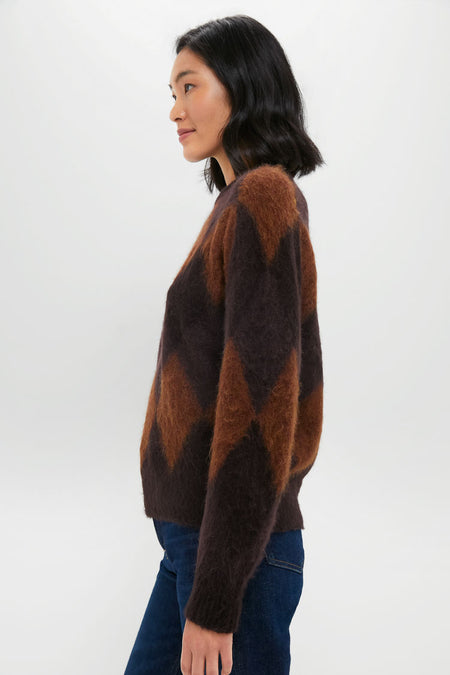 Deep Plum Bronco and Dark Umber Ezra Sweater