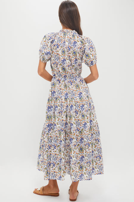 Batik Floral Cream Mazza Maxi