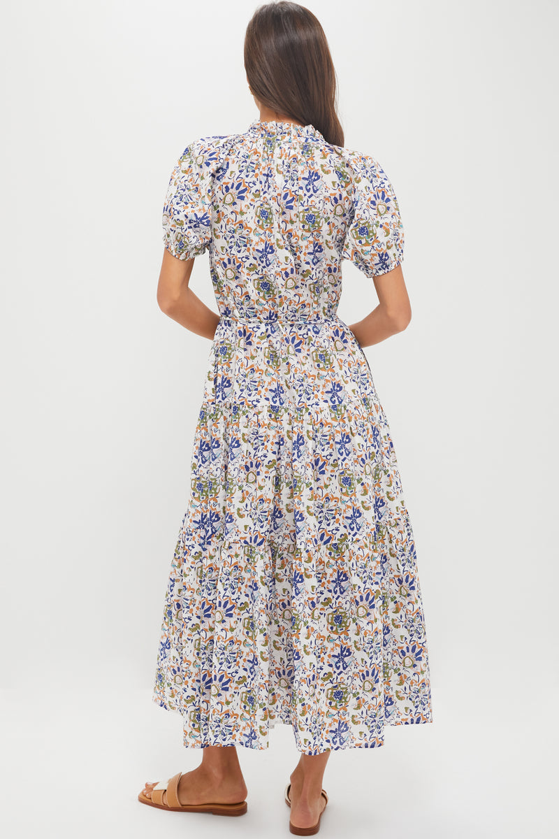 Batik Floral Cream Mazza Maxi