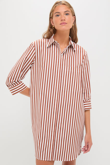 Ivory and Cognac Morning After Dress