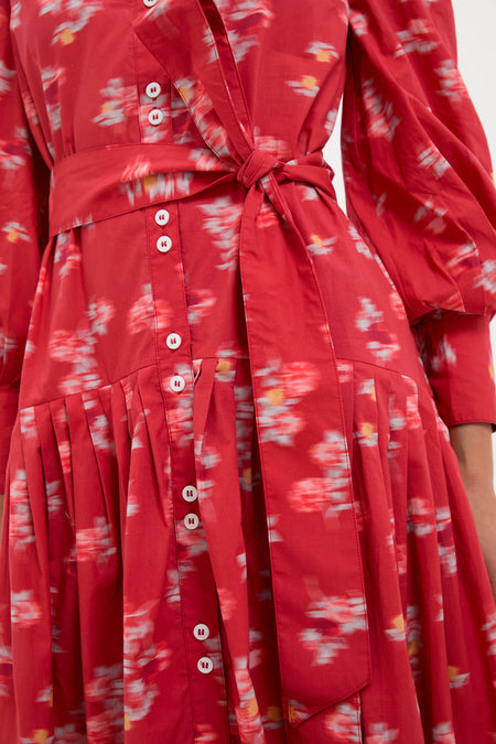 Lebombo Rust Nora Midi Dress