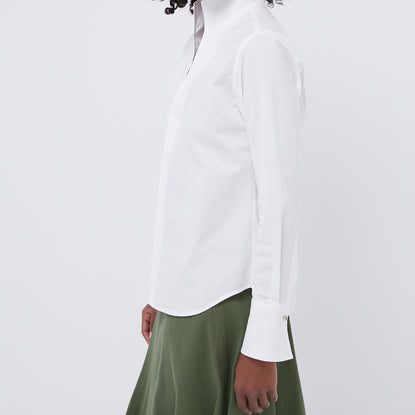 White Bessette Button Down