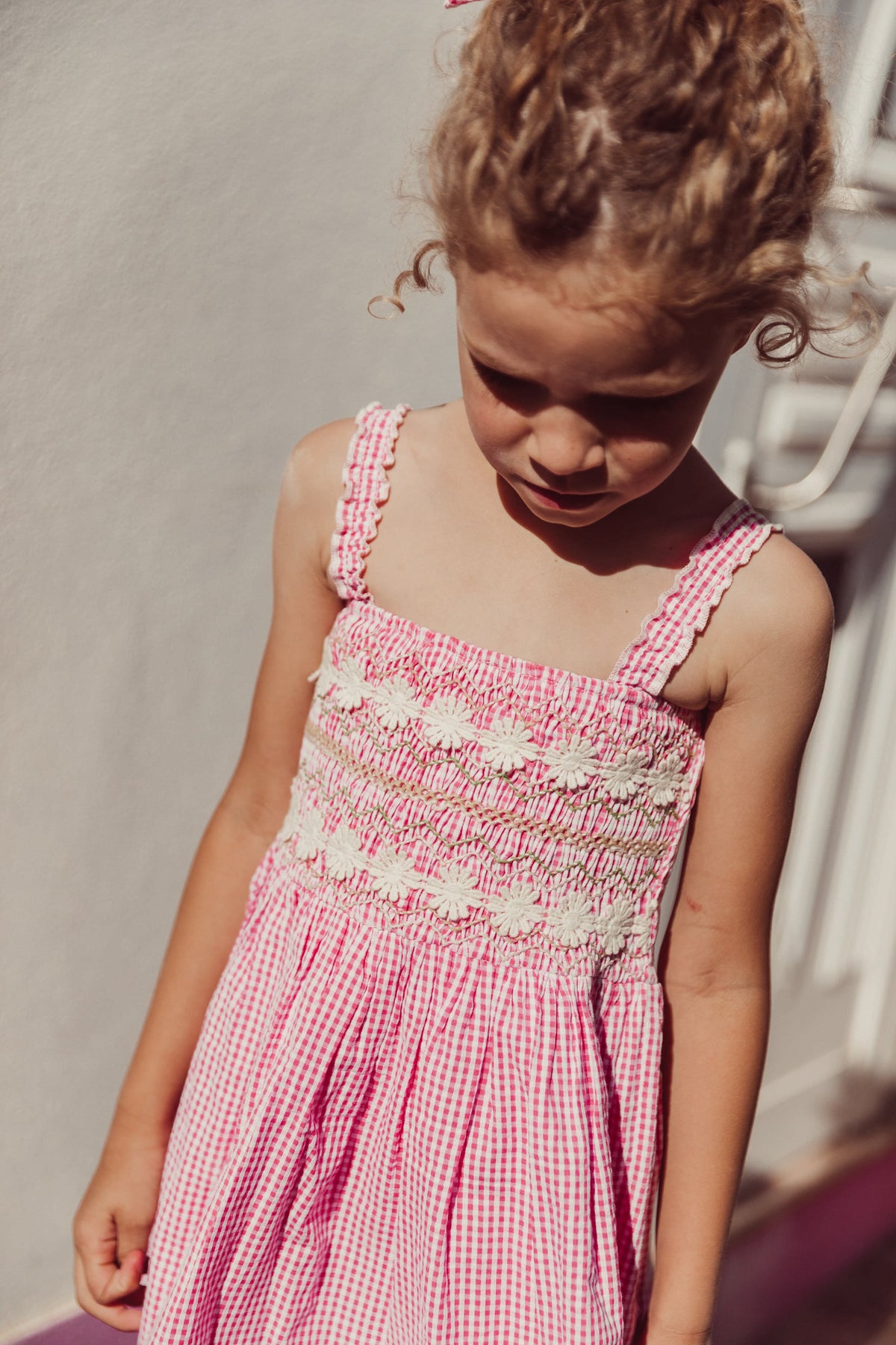 Pink Fragola Vichy Tessa Dress