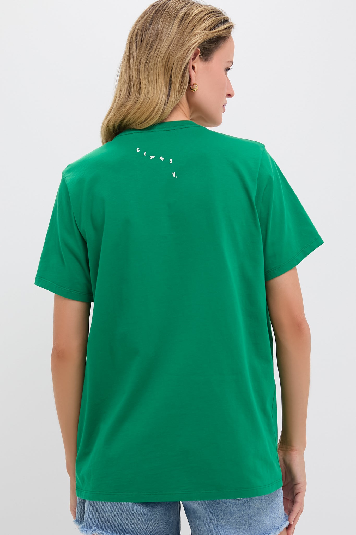 Green Apple with Printed Cream Oui Original Tee