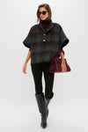Forest Plaid Wool Winthrop Poncho