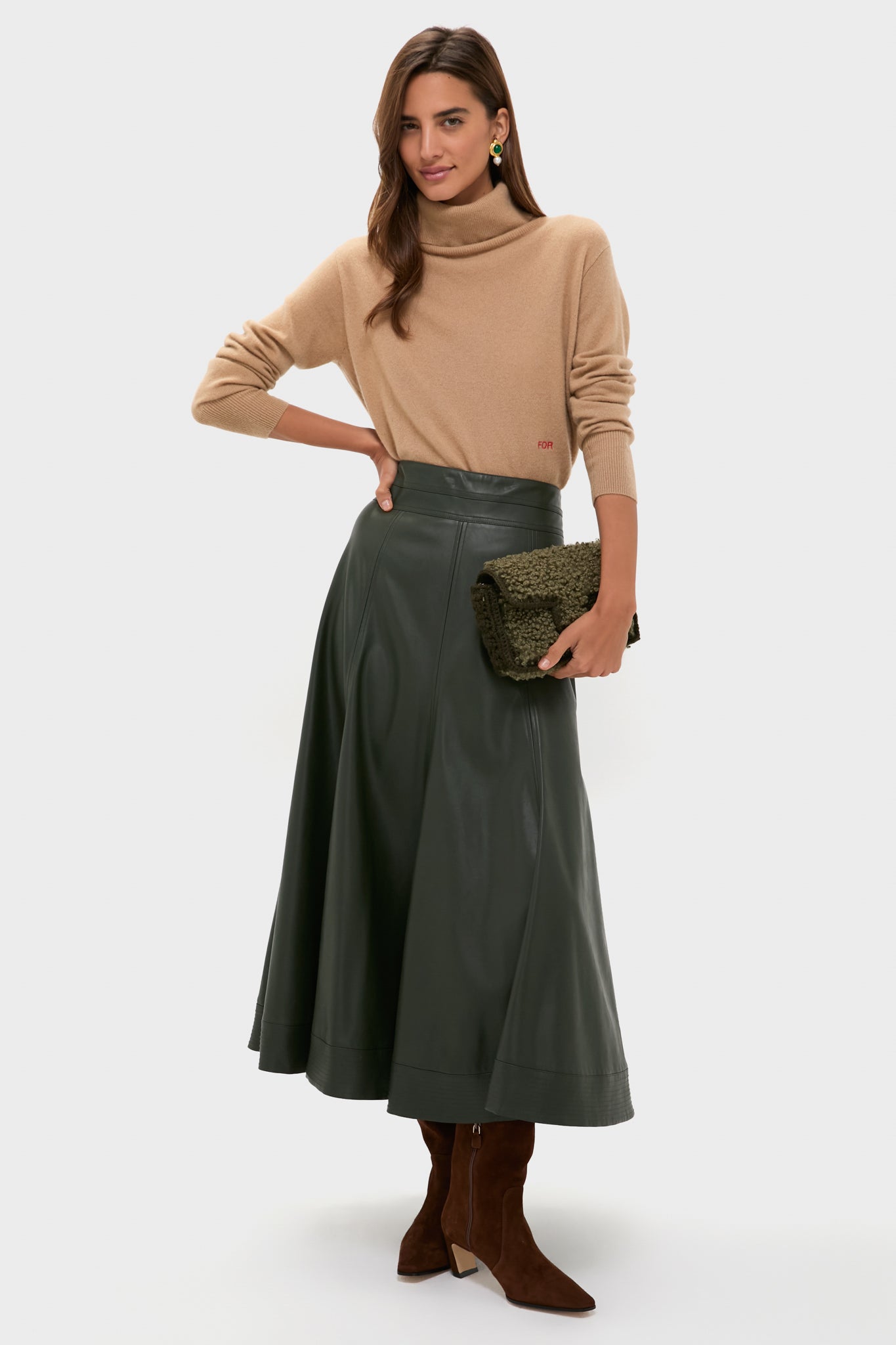 Green Sherpa Crossbody