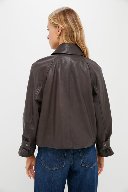 Dark Brown Berbice Leather Jacket