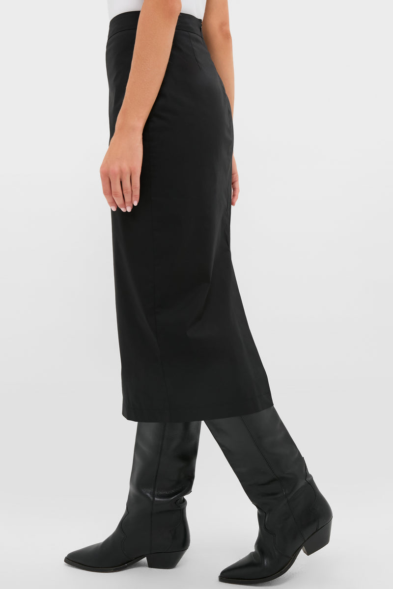Black Rosie Midi Skirt