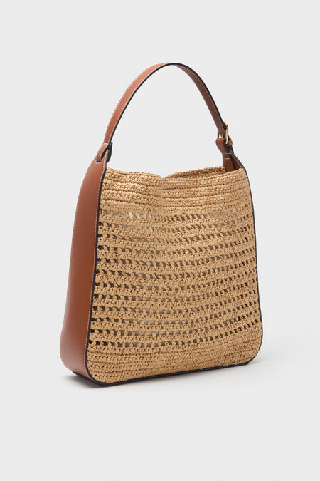 Tan Natural Savannah Hobo