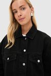 Vintage Black Sia Denim Jacket