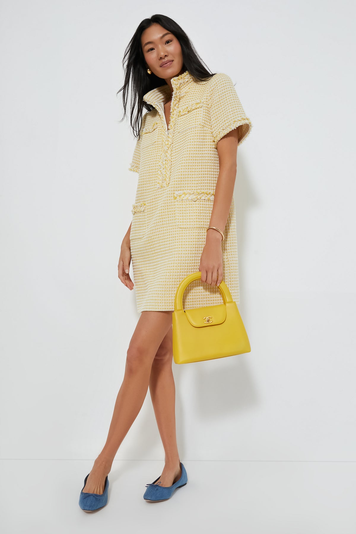 CHANEL Yellow Kelly Bag