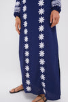Navy Embroidered Caftan