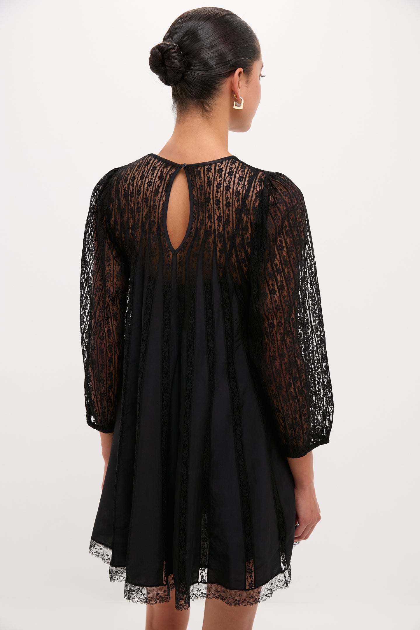 Black Keepsake Lace Shift Dress