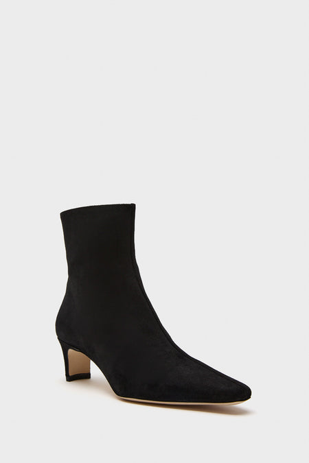 Black Suede Wally Ankle Boot