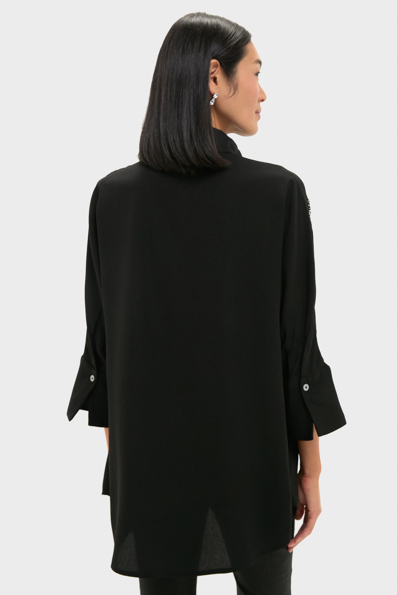 Black Embellished Willow Blouse