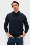 Navy Cashmere Hoodie