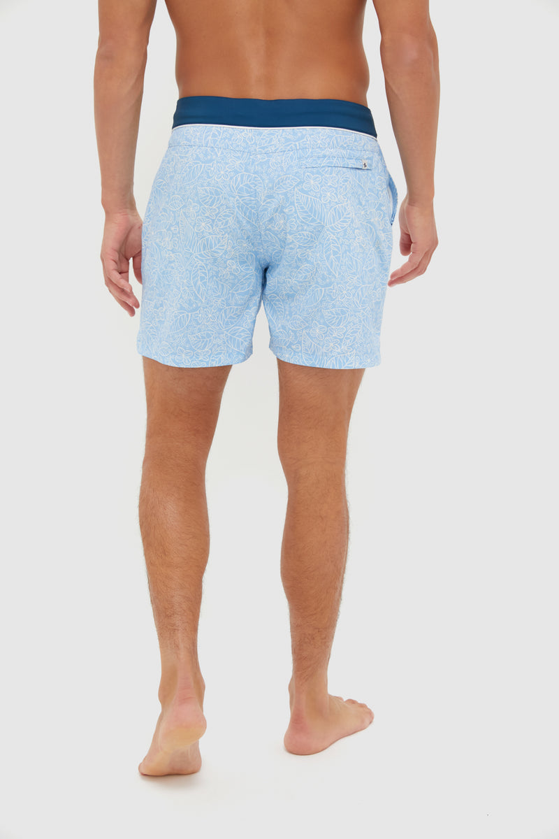 Tropical Blue Bondi Snap Boardies