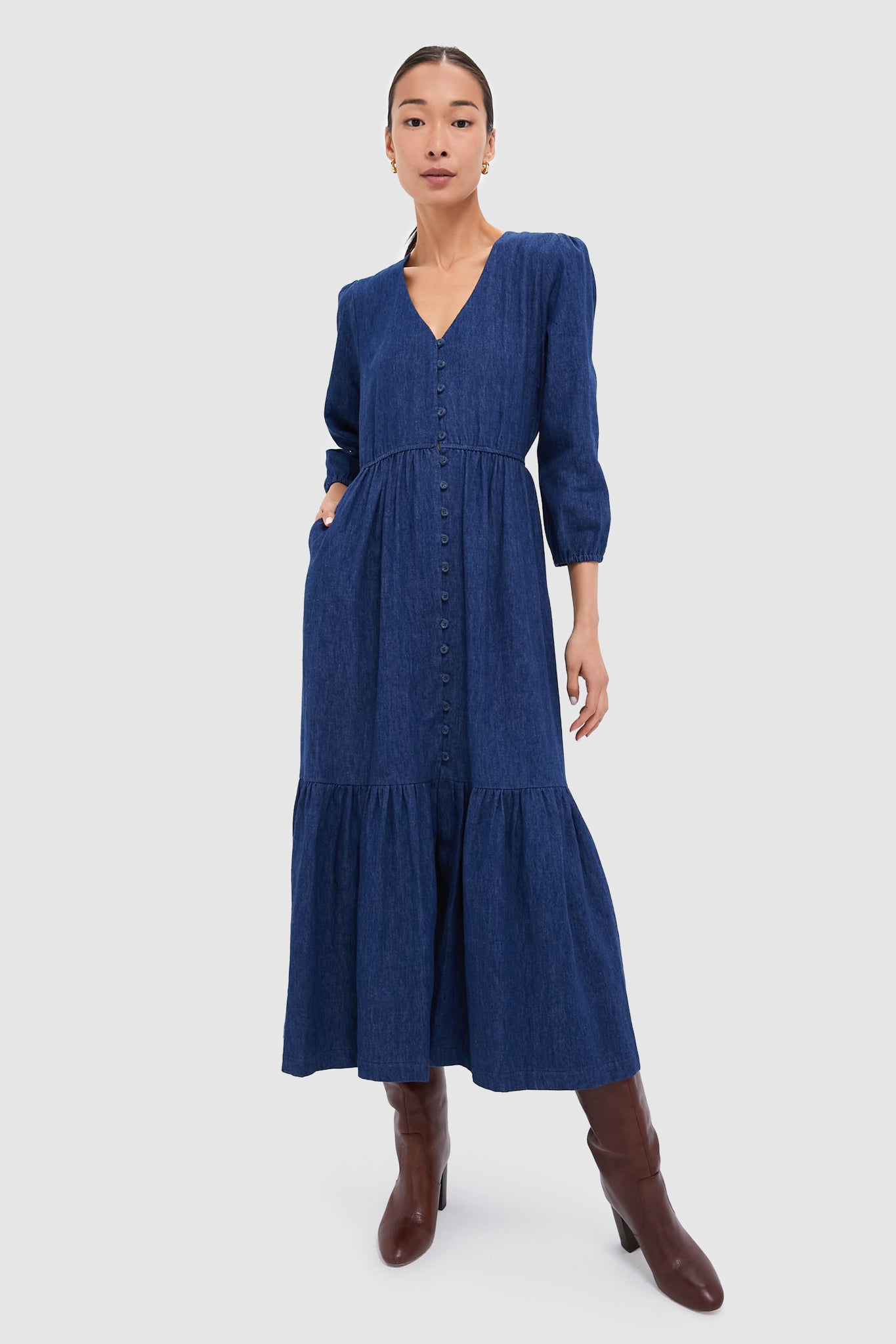 Indigo Atelier Tier Dress | Emerson Fry