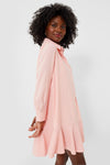 Bermuda Powder Pink Crepe Callahan Shirt Dress