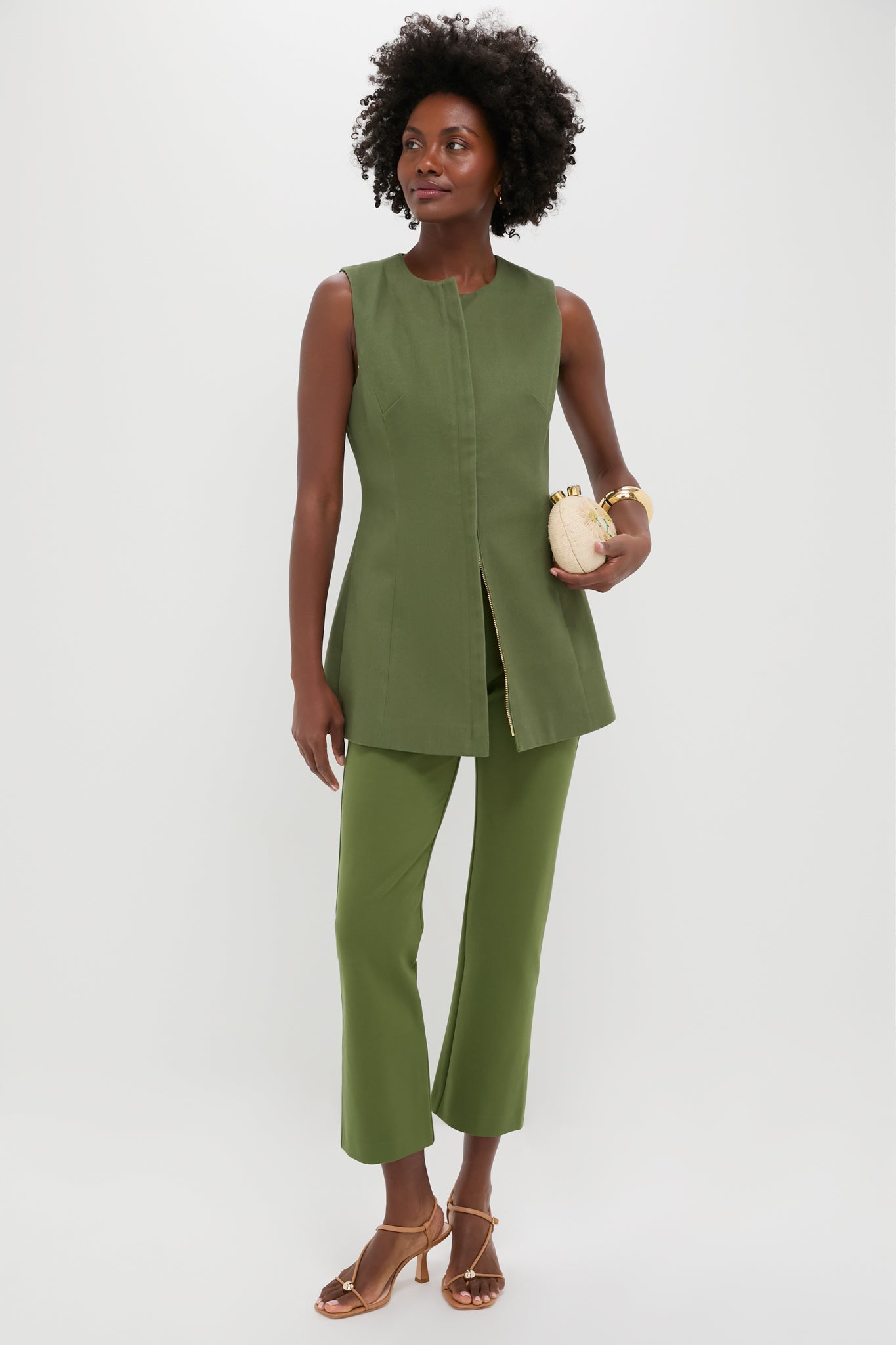 Tuckernuck Olive Green Ponte Ashford Pants Olive Green / M