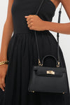 Black Hariette Handle Bag