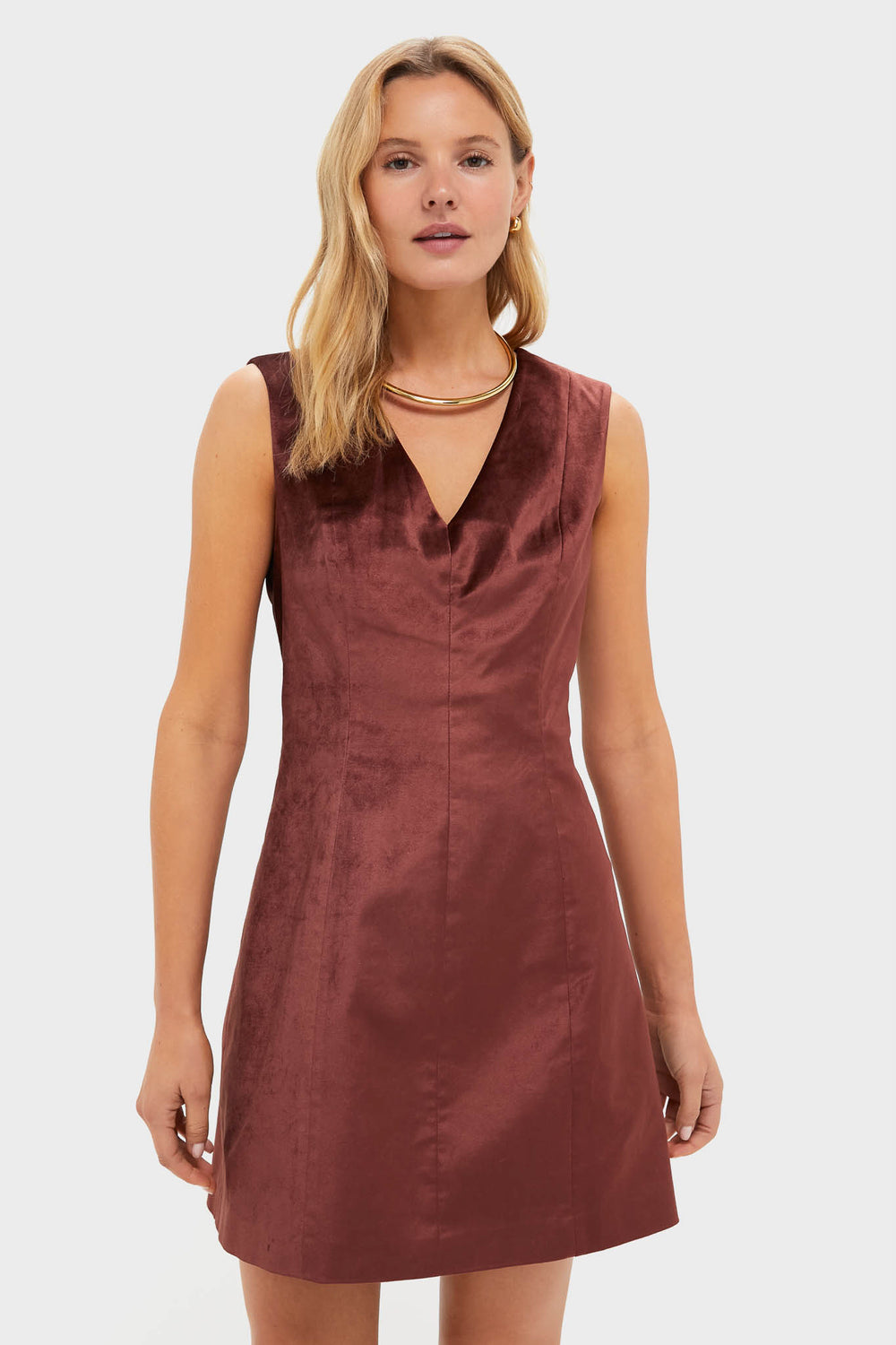 Tuckernuck Chocolate Velvet Mercer Dress Brown Velvet / 4 Tuckernuck Chocolate Velvet Mercer Dress Brown Velvet / 4