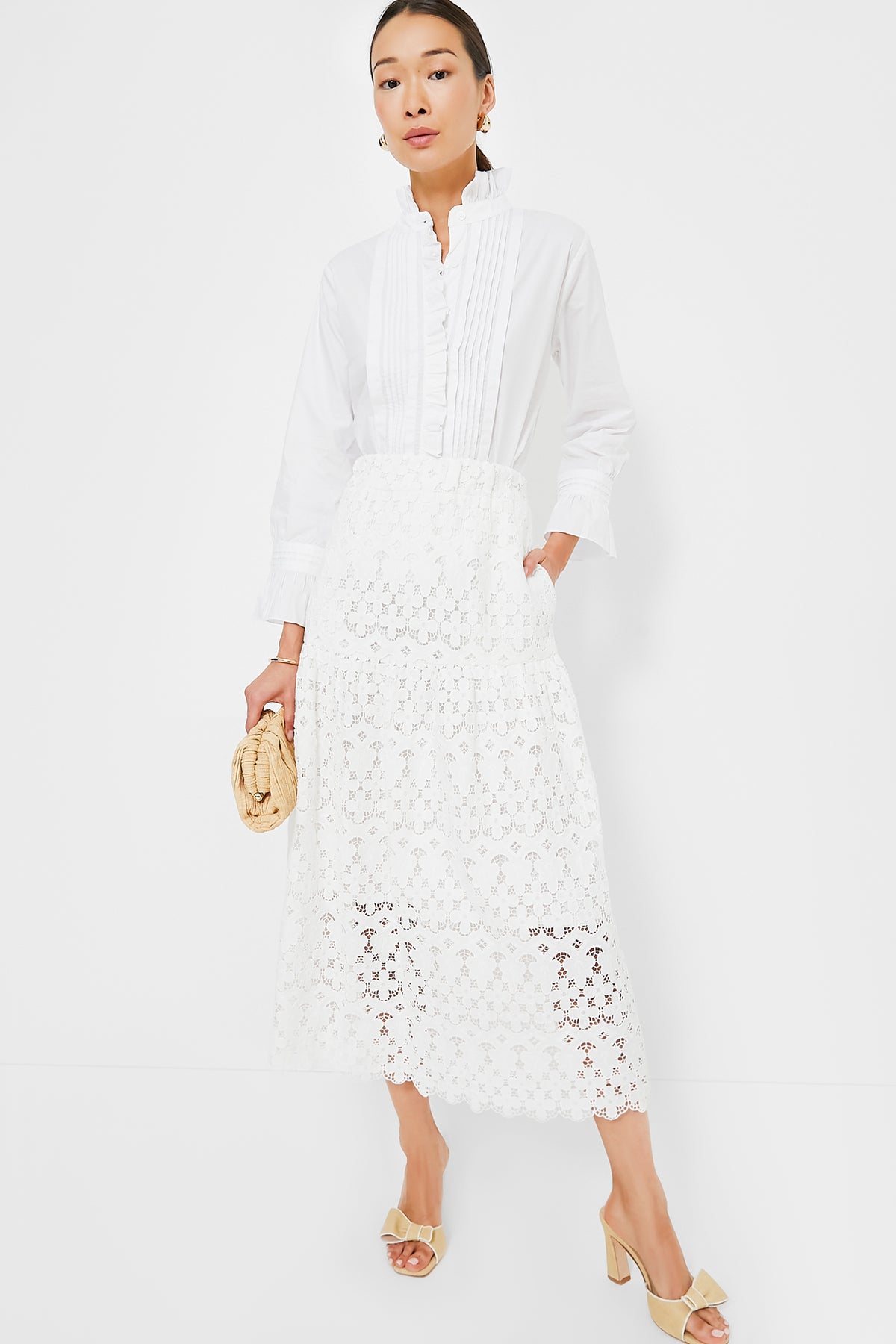 White Phoebe Blouse