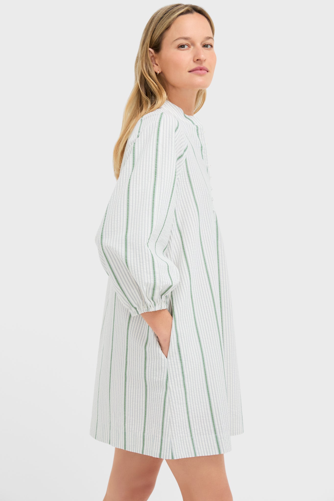 Mondego Stripe Seersucker Mini Maryse Caftan | Tuckernuck Mondego Stripe Seersucker Mini Maryse Caftan | Tuckernuck