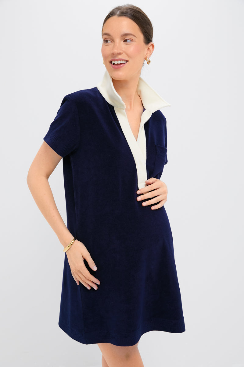 Navy Terry Mitzi Dress