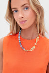 Aquamarine and Gold Malta Necklace