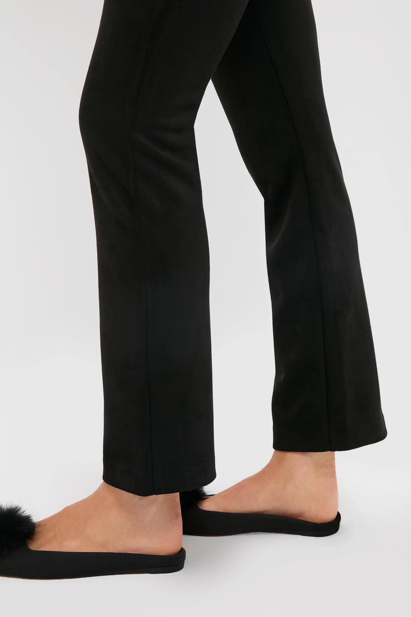Black Vegan Suede Long Ashford Pants | Tuckernuck
