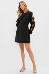 Black Bow Sleeve Belinda Mini Dress