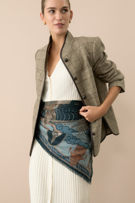 The Storm Steel Song Deer Large 135 cm Scarf