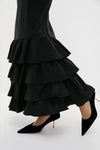Black Taffeta Carolyn Skirt