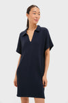 Navy Maren Mini Polo Dress
