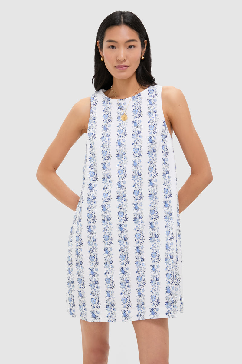 Bella Floral White Shift Dress