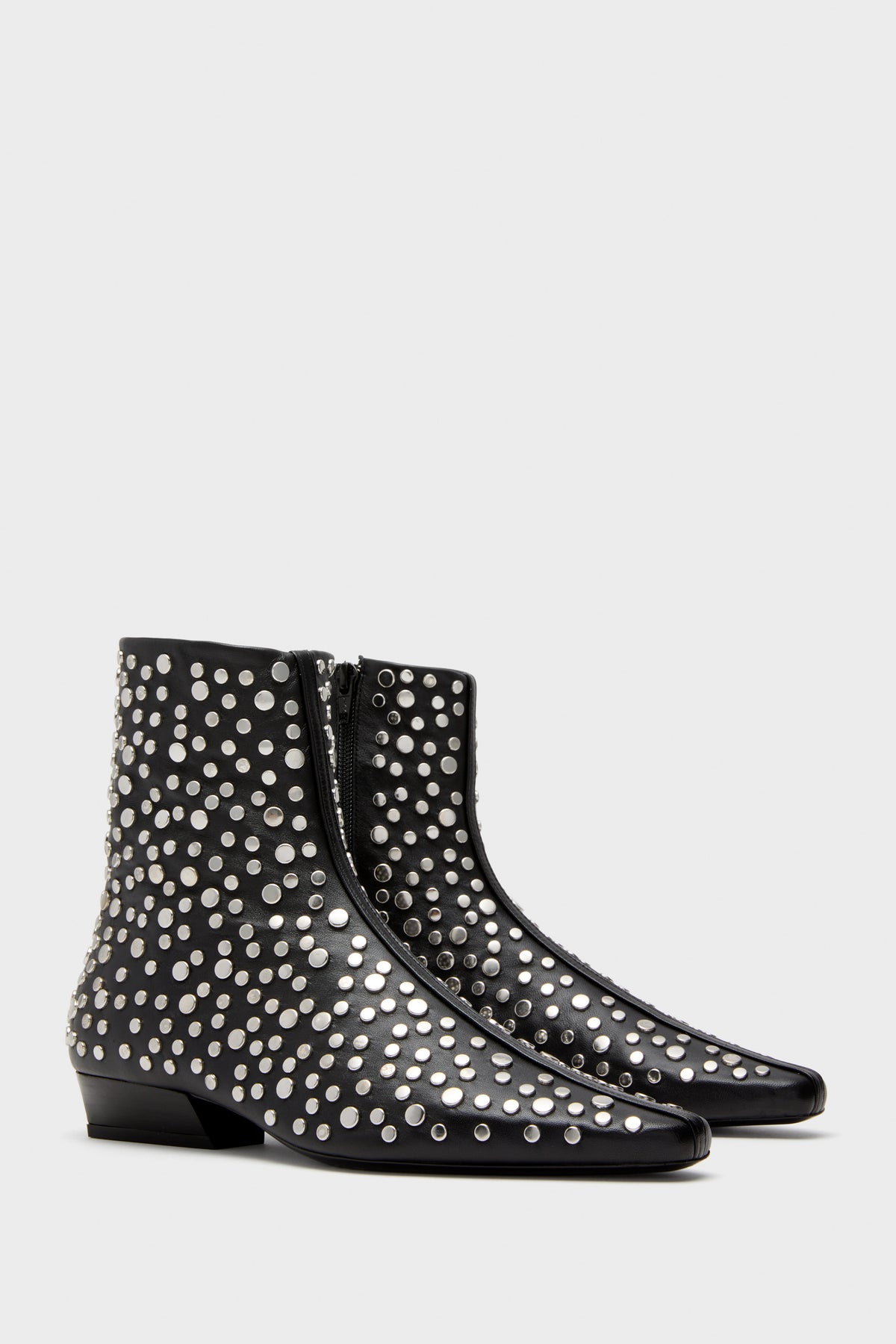 Rivets Wally Flat Ankle Boot