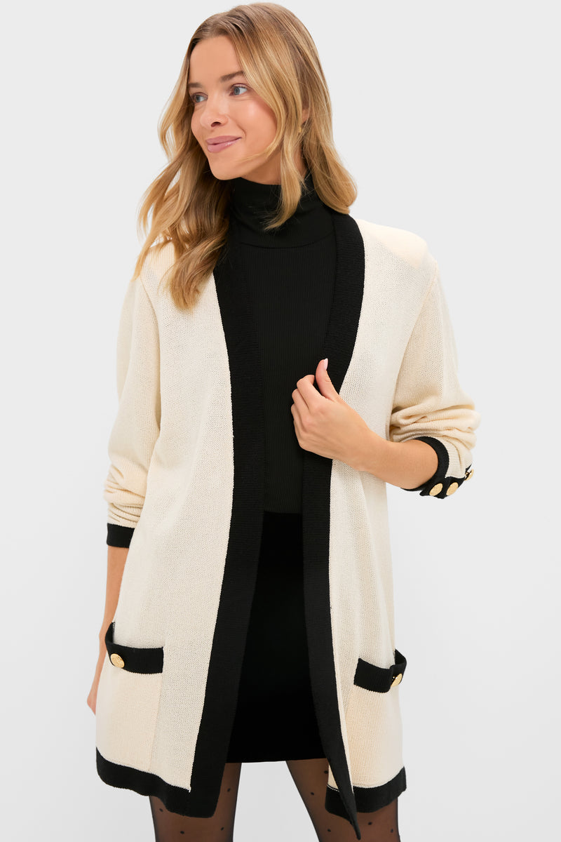 Cream and Black Georgie Sweater
