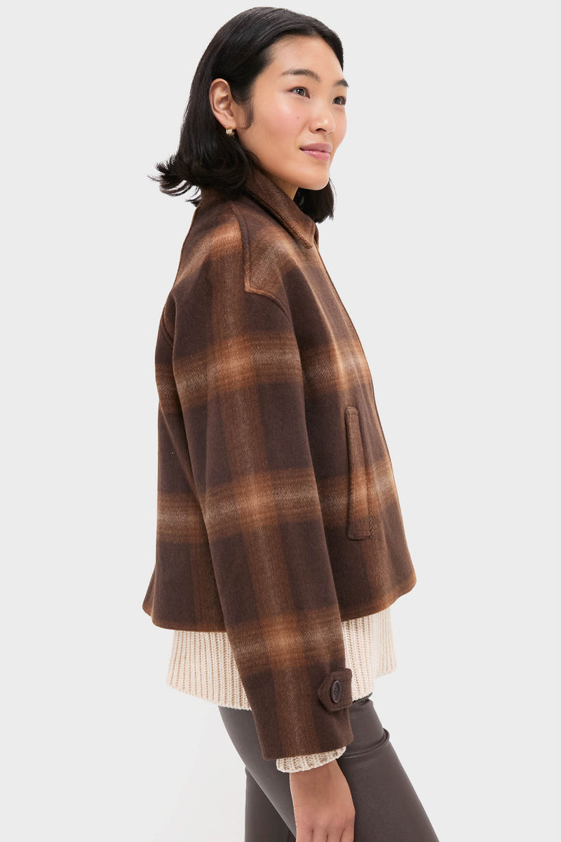 Chocolate Plaid Colby Jacket