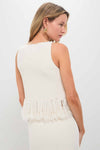 Parchment Kelany Fringe Knit Top