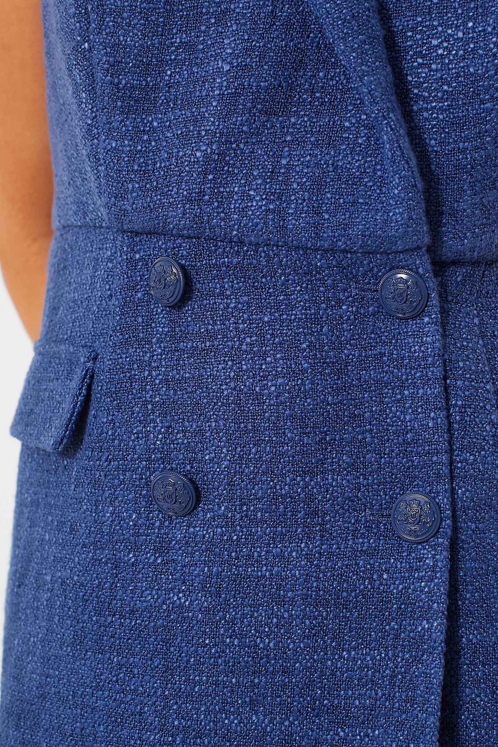 Navy Tweed Campbell Romper